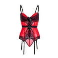 thumbnail image 1 of Penkiiy Sex Bodysuits Corset for Women Ladies Court Corset Sexy Tummy One-piece Corset Sexy Lingerie Plus Size Red Bodysuits Corset, 1 of 9