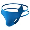 thumbnail image 1 of Penkiiy Sexy Thongs for Men Men Casual Solid Sexy Breathable Low Waist Thong Underwear Briefs Pants Blue Underwear, 1 of 6