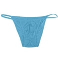 thumbnail image 1 of Penkiiy Sexy Thongs for Men Sexy Mens Stretch Bulge Pouch Bikini Briefs Underwear Underpants Blue Underwear, 1 of 3