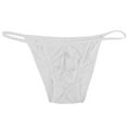 thumbnail image 1 of Penkiiy Sexy Thongs for Men Sexy Mens Stretch Bulge Pouch Bikini Briefs Underwear Underpants White Underwear, 1 of 3