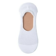 Penkiiy Socks for Men Invisible Non-Slip Cotton Socks, Breathable Socks, Ultra Low Cut Non Slip Flat Liner For Man White Socks