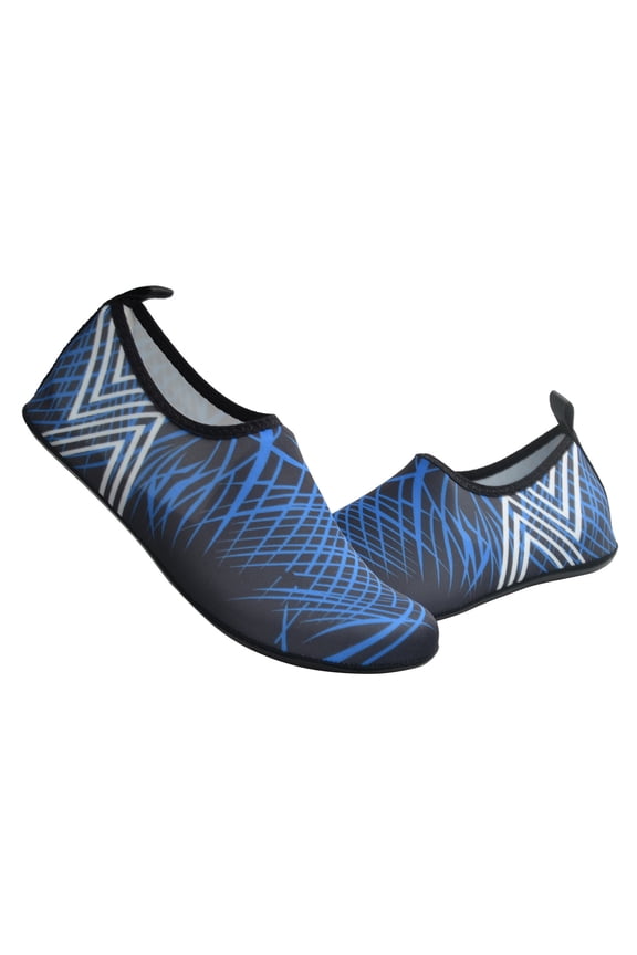 Socks for Men Men's And Women's Same Rubber Bottom Printing Beach Swimming Socks Blue Socks