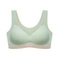 thumbnail image 1 of Penkiiy Sports Bras for Women Women’s Sports Bra Wirefree Padded Medium Support Yoga Bras Gym Running Workout Tank Tops For Workout Sleeping Traveling Green Bras, 1 of 5