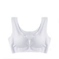 thumbnail image 1 of Penkiiy Sports Bras for Women 3-Pack Women Sexy Top Bra Wire Free Underwears Base Vest Style Sports Lingerie Gray Bras, 1 of 9