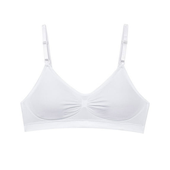Penkiiy Sports Bras for Women 3-Pack Women Sexy Top Bra Wire Free Underwears Base Vest Style Sports Lingerie White Bras