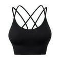 thumbnail image 1 of Penkiiy Sports Bras for Women Cozy Elasticity Bra Without Steel Ring Yoga Bra Quick Dry Underwear Black Bras, 1 of 8