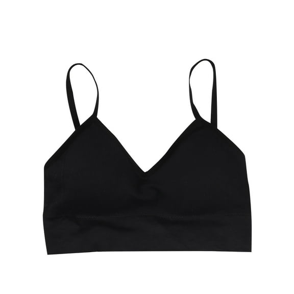 Penkiiy Sports Bras for Women Women Plus Size Bras Padded Seamless Sleepwear Yoga Bra Wireless Underwear Black Bras