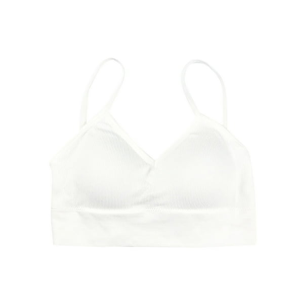 Penkiiy Sports Bras for Women Women Plus Size Bras Padded Seamless Sleepwear Yoga Bra Wireless Underwear White Bras