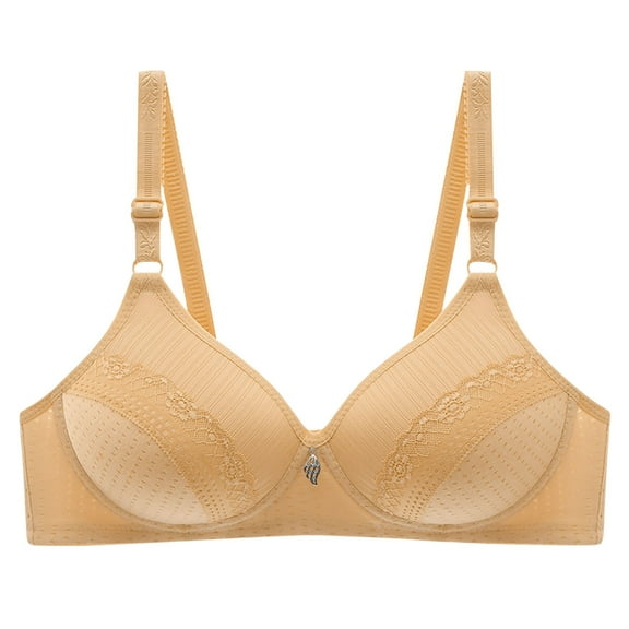 Penkiiy Sports Bras for Women Women's New Sling Girl Bra Without Steel Sports Underwear Khaki Bras