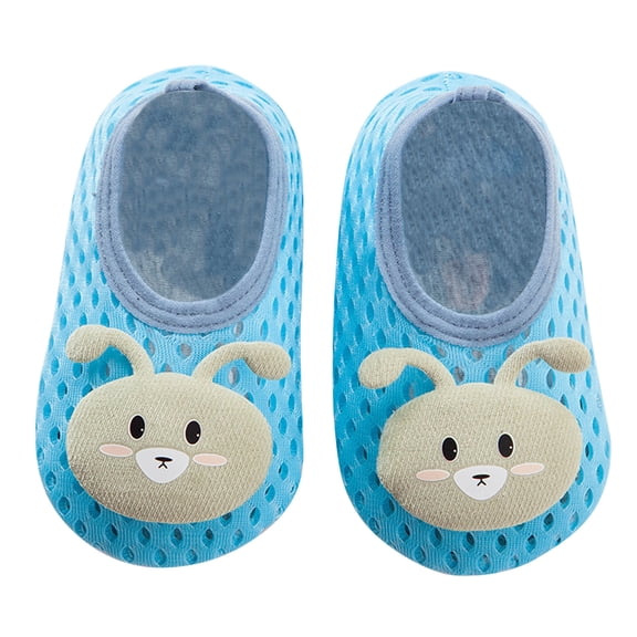 Penkiiy Spring Summer Baby Socks Floor Socks Anti-skid Cool Insulation Indoor Soft Soled Shoes Socks Ankle Support First Walkers Baby Shoes 2-3 Years Blue On Clearance