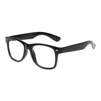 Penkiiy Square Frame Glasses for Women Men Non-prescription Clear Lens Eyeglasses Anti-Blue Light Lens Eyewear Black
