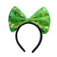 thumbnail image 1 of Penkiiy St. Patrick's Day Headband Top Hat Bow Hair Bands Green Shamrock Clover Bowknot Hair Hoop, 1 of 1