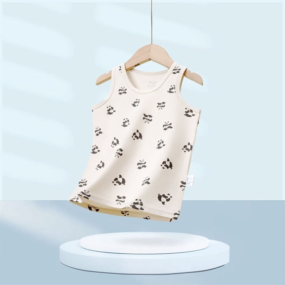 Penkiiy Summer Boys & Girls Cotton Tank Tops - Cool & Breathable Undershirts for Kids
