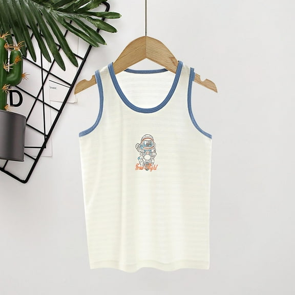 Penkiiy Summer Boys & Girls Cotton Tank Tops - Cool & Breathable Undershirts for Kids