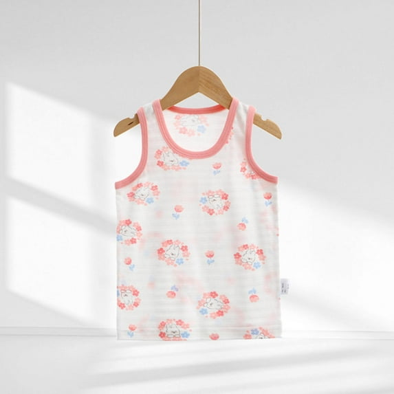 Penkiiy Summer Boys & Girls Cotton Tank Tops - Cool & Breathable Undershirts for Kids
