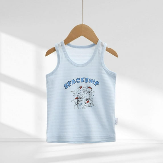 Penkiiy Summer Boys & Girls Cotton Tank Tops - Cool & Breathable Undershirts for Kids