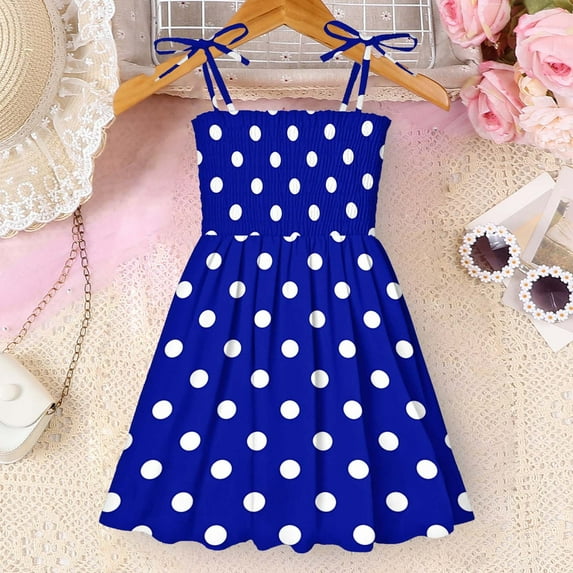 Penkiiy Summer Girls Sleeveless Beach Dress – Trendy Strappy Sun Dress for Toddlers, Vacation & Play