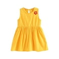 thumbnail image 1 of Penkiiy Summer Toddler Baby Girls Sleeveless Dress Tank Dress Children's Clothing Easter Dresses for Toddler Girls 3-4 Years Yellow On Sale, 1 of 9