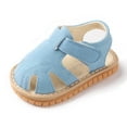 thumbnail image 1 of Penkiiy Toddler Baby Girls Boys Cute Shoes Hollow Out Soft Kids Summer Non-slip Sandals Ankle Support First Walkers Baby Boy Shoesfor6-9 Months Beige On Clearance, 1 of 6