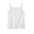 thumbnail image 1 of Penkiiy Toddler Girl's Cotton Camisole Undershirts Cute Printed Tank Top Camis for Kids 3-11 Years White, 1 of 5