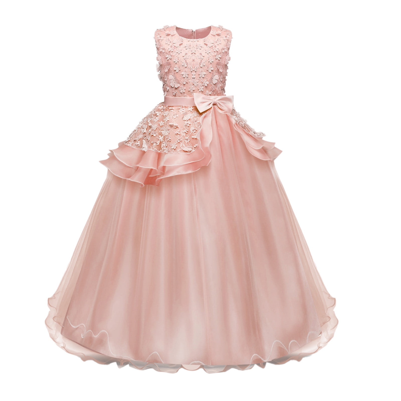 Elegant Design Long Designer Dress for Girls 7 to 8 Year Old #37341 | Buy  Young Girls Gown Online