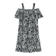 thumbnail image 1 of Penkiiy Toddler Kids Baby Girl Summer Vacation Dress Suspender Skirt Floral Dress Tutu Dresses for Toddler Girls 7-8 Years Black On Sale, 1 of 9