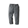 thumbnail image 1 of Penkiiy Toddler Kids Big Boy Fashion Cute Solid Color Casual School Uniform Suit Pants Trousers Dark Gray, 1 of 3