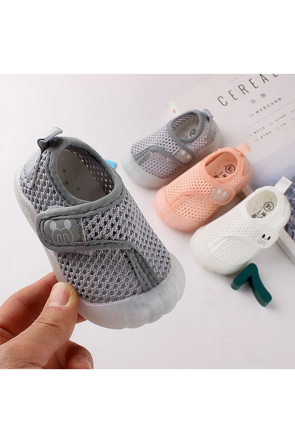 Toddler Shoes Baby First-Walking Breathable Mesh Infant Boys Girls Soft Trainers Smart Step First Walkers Shoesfor9-12 Months 2023 Summer Deal