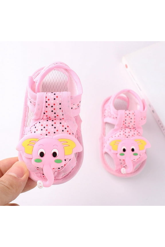 Toddler Shoes Soft Sole First Walkers - Cute Cartoon Summer Sandals, Breathable Non-Slip Infant Socks Shoes