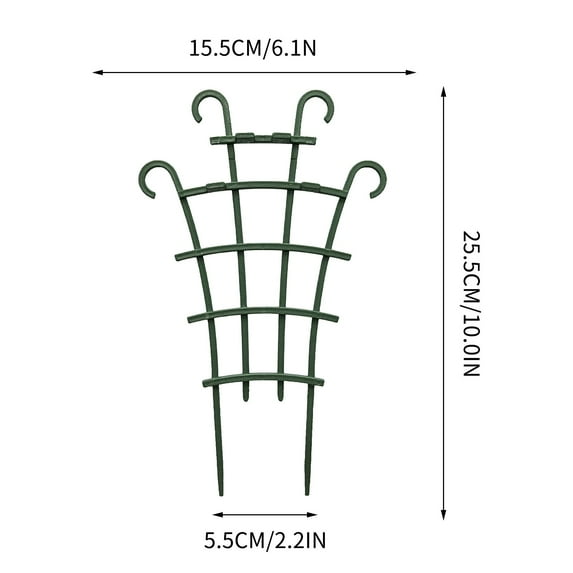 Penkiiy Trellis for Potted Plants, Mini Garden Trellis for Climbing Plants Stackable Plant Trellis Indoor Plastic Potted Plant Support DIY Climbing Trellis Flower Pots Supports, 2 Pack