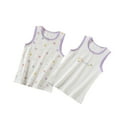 thumbnail image 1 of Penkiiy Trendy Girls' 2-Pack Cotton Sleeveless Tank Tops - Cute Printed Summer Tops for Toddler to Teens (Ages 3-13), 1 of 5