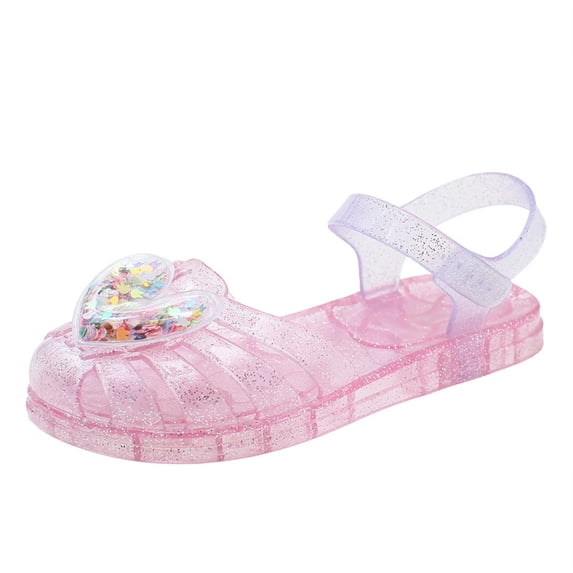 Penkiiy Trendy Girls' Roman Jelly Sandals - Soft Sole Breathable Summer Sandals for Kids | Lightweight & Non-Slip Design