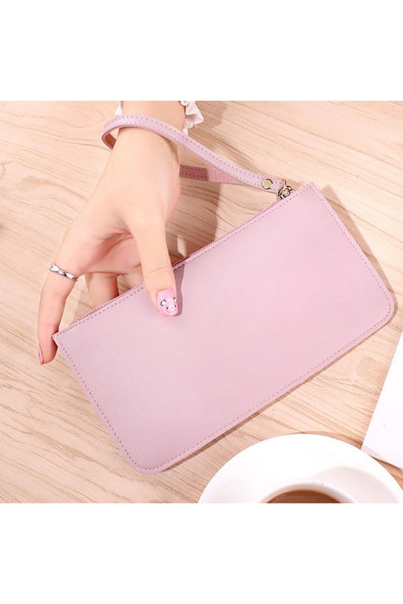 Trendy Women's Crocodile-Embossed Card Holder Wallet , Compact & Stylish Zipper Coin Purse for Daily Use (7.5'' x 3.5'')