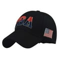 thumbnail image 1 of Penkiiy USA Hats for Men American Flag Baseball Cap Usa Flag Patriotic Tactical Hat Adjustable Embroidered Dad Hat for Men Women Teens Black, 1 of 9