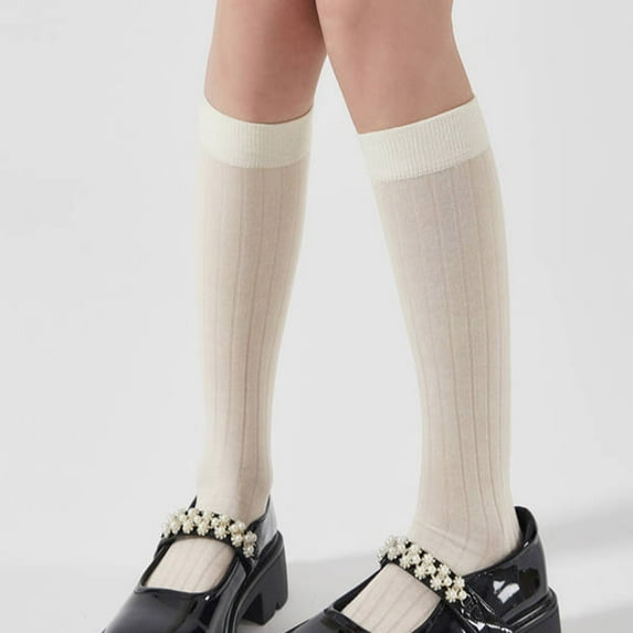 Penkiiy Ultra-Soft Women's Cotton Knee-High Socks | Breathable Everyday Comfort ( Solid Colors)