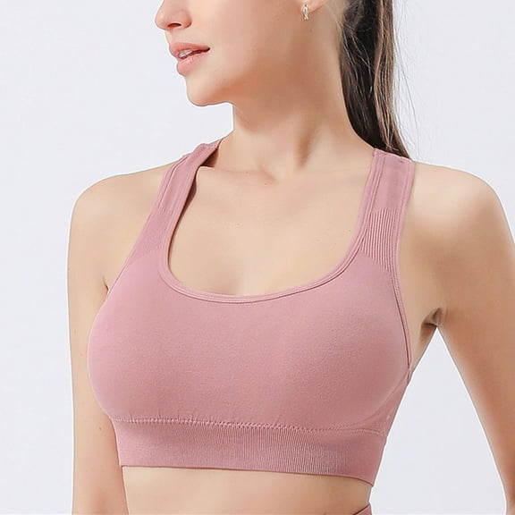 Penkiiy Ultra-Support Halter Sports Bra - All-Day Comfort Seamless Yoga Bra w/ Flattering Back & Side-Smoothing