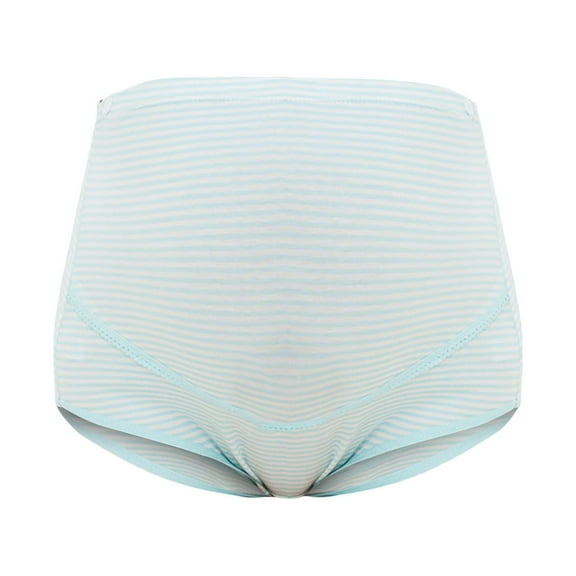 Penkiiy Underwear for Women Fashion High Waist Breathable Soft Stretch Panties Pregnant Women's Underwear With High Waist And Belly Support Blue Underwear