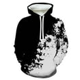 thumbnail image 1 of Penkiiy Unisex Colorful Graphic Hoodies 3D Print Cool Sweatshirt Cool Design with Pocket for Men and Women Black, 1 of 4