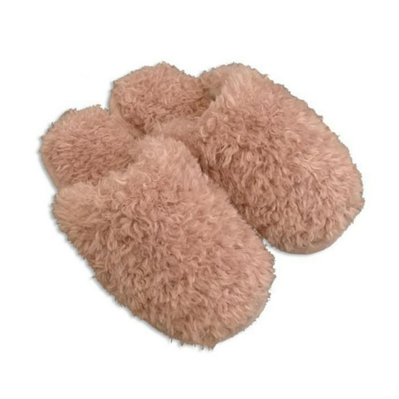 Penkiiy Warm Slippers for Women Winter Plush Cotton Slippers Indoor Home Leisure Baotou Warm Cotton Slippers Plush Velvet Slippers Ladies Cotton Slippers Pink Slippers