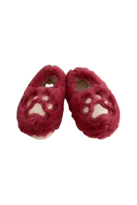 Warm Slippers for Women Winter Soft Cute Cute Full Package Heel Cats Paw Cotton Slippers Home Bedroom Warm Cotton Shoes Plush Slippers Ms. Cotton Slippers Red Slippers