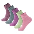 thumbnail image 1 of Penkiiy Warm Socks for Men 5 Pairs Unisex Casual Winter Warm Thick Wool Knit Soft Breathable Socks A Socks, 1 of 9