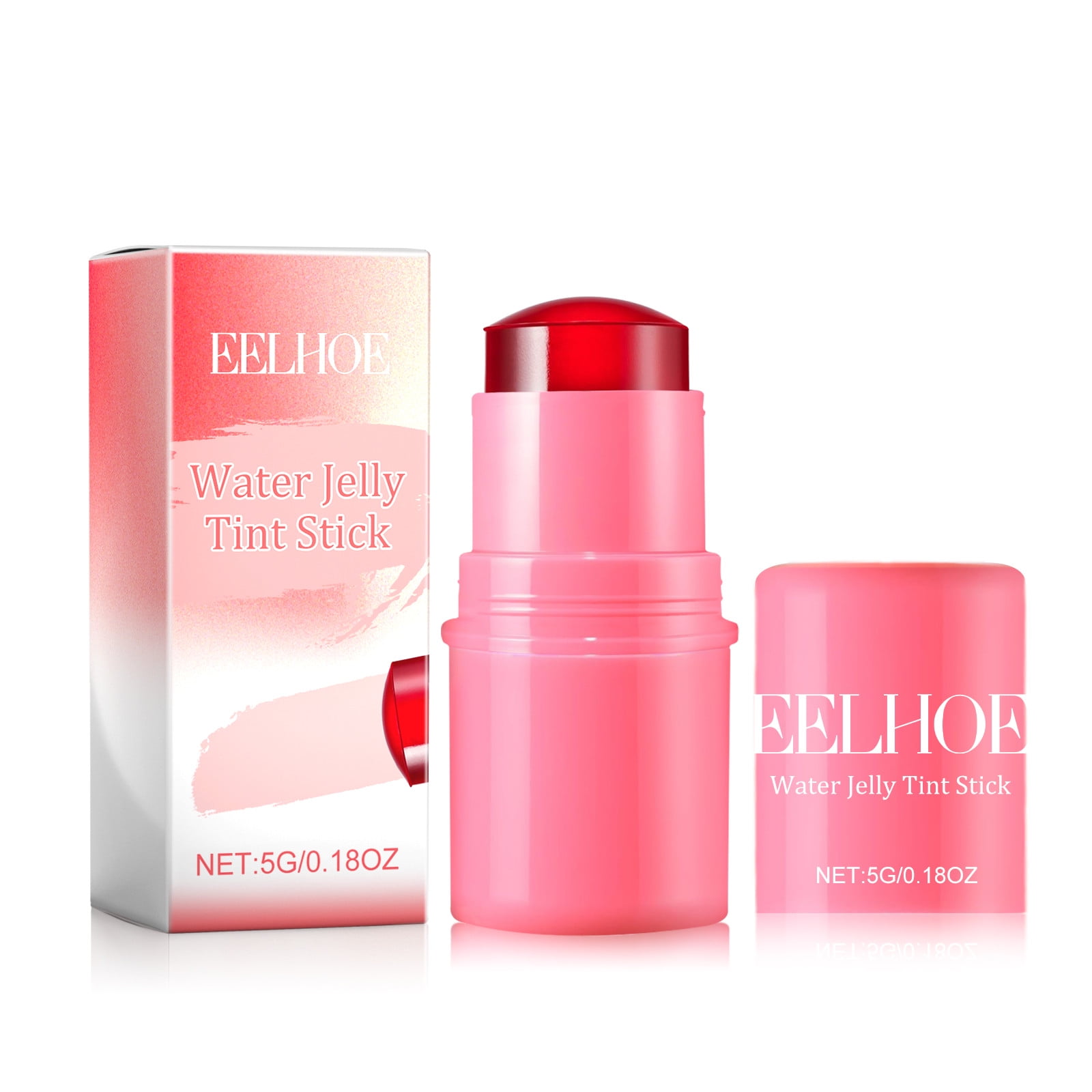 Penkiiy Water Jelly Tint, Face Chill Fruit Jelly Color Tone Cool, Sheer Lip & Cheek Stain, 1,001