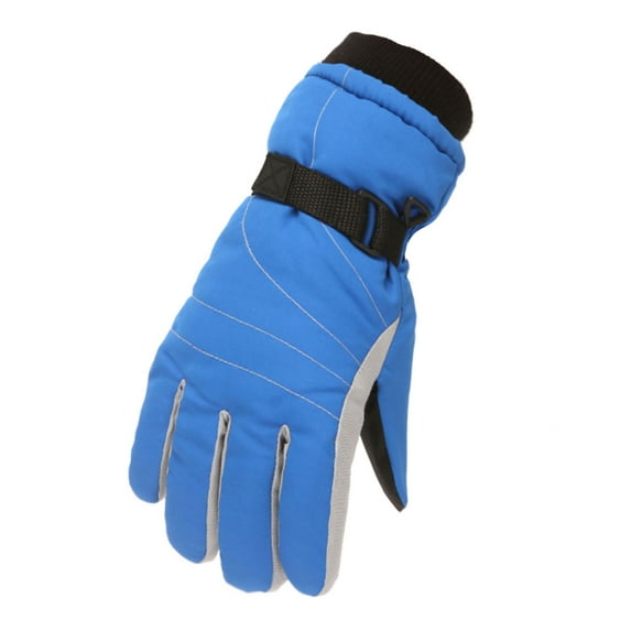 Penkiiy Winter Gloves Kids Toddler Girls Boys Snow Gloves Kids Ski Winter Gloves Windproof Children Warm Gloves Blue Gloves