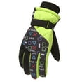 thumbnail image 1 of Penkiiy Winter Gloves Kids Winter Gloves For Kids Boys Girls Snow Windproof Mittens Outdoor Sports Skiing muticolor Gloves, 1 of 2