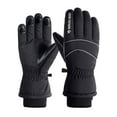 thumbnail image 1 of Penkiiy Winter Gloves for Men Men's Gloves Winter Outdoor Windproof Ski Riding Touch-Screen Plus Velvet Double Layer Warm Gloves Black Gloves, 1 of 9