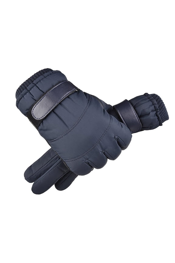 Winter Gloves for Men Winter Outdoor Wind Proof Glove Ski Riding Warm Mountain Climbing Outdoor Mitten Blue Gloves