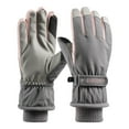 thumbnail image 1 of Penkiiy Winter Gloves for Women Outdoor Ski Gloves Keep Warm In Winter Screen Cycling Sports Cotton Gloves Gray Gloves, 1 of 3