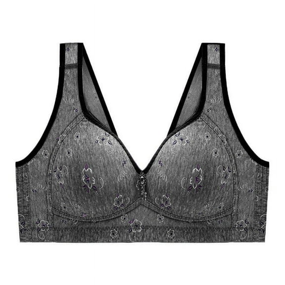 Penkiiy Women Bras 3-Pack Women Sexy Butterfly Back Top Bra Wire Free Underwears Base Vest Style Sports Lingerie Black Bras
