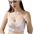 thumbnail image 1 of Penkiiy Women Bras Fashion Woman's Lace Beauty Back Solid Strap Wrap Plus Size Bra Underwear Beige Bras, 1 of 6