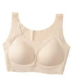 thumbnail image 1 of Penkiiy Women Bras Woman's Comfortable Lace Breathable Bra Underwear No Rims Beige Bras, 1 of 4
